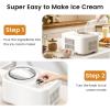 image:imageCOWSAR 1 Quart Ice Cream Maker Machine with Builtin Compressor Fully Automatic No Prefreezing 1 Hour Keepcooling Easy to Clean