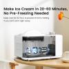 image:imageCOWSAR 1 Quart Ice Cream Maker Machine with Builtin Compressor Fully Automatic No Prefreezing 1 Hour Keepcooling Easy to Clean
