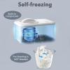 image:imageCOWSAR 15 Quart Ice Cream Maker Machine with Builtin Compressor Fully Automatic and No Prefreezing Frozen Yogurt Keepcooling and Timer