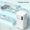 image:imageCOWSAR 10000 BTU Portable Air Conditioners Cool Up to 450 SqFt 4 Modes Portable AC with Remote ControlLED Display24Hrs TimerInstallation Kits for HomeOfficeDorms WhiteWhite8000 portable ac unit