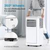image:imageCOWSAR 8000 BTU Portable Air Conditioners Cool up to 350 SqFt 3in1 Portable AC with 4 Modes Room Air Conditioner with RemoteLED Display24Hrs Timer360 Wheels Ideal for HomeOfficePearl White