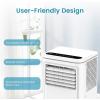 image:imageCOWSAR 8000 BTU Portable Air Conditioners Cool up to 350 SqFt 3in1 Portable AC with 4 Modes Room Air Conditioner with RemoteLED Display24Hrs Timer360 Wheels Ideal for HomeOfficePearl White