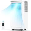 image:imageCOWSAR 8000 BTU Portable Air Conditioners Cool up to 350 SqFt 3in1 Portable AC with 4 Modes Room Air Conditioner with RemoteLED Display24Hrs Timer360 Wheels Ideal for HomeOfficePearl White