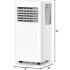 image:imageCOWSAR 8000 BTU Portable Air Conditioners Portable AC Unit Cools Up to 350 SqFt Builtin Cool Dehumidifier Fan Sleep Modes Room Air Conditioners with LED DisplaySwivel WheelsRemote