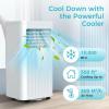 image:imageCOWSAR Portable Air Conditioners 10000 BTU Portable AC Unit with Dehumidifier amp Fan 24H OnOff Timer Up to 450 SqFt Quiet Air Conditioner Portable for Room Window Mount Kit amp Remote Control10000 BTU