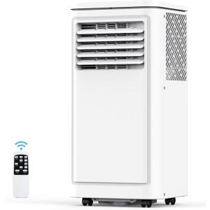 image:imageCOWSAR 10000 BTU Portable Air Conditioner3 modes Portable AC Fan and Dehumidifier with Remote Control 24H Timer 2 Speeds for Home Office Cools up to 450 Sqft White
