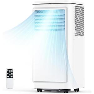 image:imageCOWSAR 8000 BTU Portable Air Conditioners Cool up to 350 SqFt 3in1 Portable AC with 4 Modes Room Air Conditioner with RemoteLED Display24Hrs Timer360 Wheels Ideal for HomeOfficePearl White