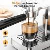 image:imageCOWSAR 20 Bar Espresso MachineStainlessSteel Expresso Coffee Machines with LED DisplaySteam Milk FrotherCappuccino amp Latte amp Espresso makerCompact Coffee Machines for Home