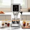 image:imageCOWSAR 20 Bar Espresso MachineStainlessSteel Expresso Coffee Machines with LED DisplaySteam Milk FrotherCappuccino amp Latte amp Espresso makerCompact Coffee Machines for HomeCapsule PortafilterStainlessPro