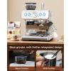 image:imageCOWSAR 2026 Upgrade 20 Bar Espresso Machine with GrinderExpresso Coffee Machines with Milk FrotherCommercial Stainless Steel Expresso Machines for HomePerfect Cappuccino amp LatteDual BoilerSliver