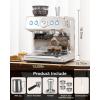 image:imageCOWSAR 2026 Upgrade 20 Bar Espresso Machine with GrinderExpresso Coffee Machines with Milk FrotherCommercial Stainless Steel Expresso Machines for HomePerfect Cappuccino amp LatteDual BoilerSliver
