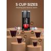 image:imageCOWSAR Commercial Single Serve Coffee Maker K Cup Coffee Brewer for Capsule and Ground Coffee Capsule Coffee Machine with 40 Oz Water Tank InstantHeat 5 Brew Sizes Up To 14 Oz Satin BlackSatin Black