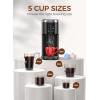image:imageCOWSAR Commercial Single Serve Coffee Maker K Cup Coffee Brewer for Capsule and Ground Coffee Capsule Coffee Machine with 40 Oz Water Tank InstantHeat 5 Brew Sizes Up To 14 Oz Satin BlackClassic Black