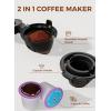 image:imageCOWSAR Commercial Single Serve Coffee Maker K Cup Coffee Brewer for Capsule and Ground Coffee Capsule Coffee Machine with 40 Oz Water Tank InstantHeat 5 Brew Sizes Up To 14 Oz Satin BlackClassic Black