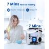 image:imageCOWSAR Nugget Ice Maker Countertop Chewable Nugget Ice Cubes Machine Quick Ice Making 34LbsDay SelfCleaning Portable Ice Machine for Home Kitchen Office Party