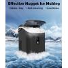 image:imageCOWSAR Nugget Ice Maker Countertop Chewable Pebble Ice 34Lbs Per Day Crunchy Pellet Ice Cubes Maker Machine with Self Cleaning Compact Portable Design for HomeKitchenRVOffice