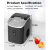 image:imageCOWSAR Nugget Ice Maker Countertop Chewable Pebble Ice 34Lbs Per Day Crunchy Pellet Ice Cubes Maker Machine with Self Cleaning Compact Portable Design for HomeKitchenRVOffice