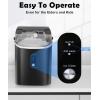 image:imageCOWSAR Nugget Ice Maker Countertop Chewable Pebble Ice 34Lbs Per Day Crunchy Pellet Ice Cubes Maker Machine with Self Cleaning Compact Portable Design for HomeKitchenRVOffice