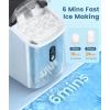 image:imageCOWSAR Nugget Ice Makers Countertop Pebble Ice Maker Machine with Soft Chewable Ice 34Lbs24H SelfCleaning OneClick Operation Pellet Ice Maker Countertop for HomeKitchenRVCamping