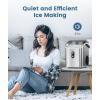 image:imageCOWSAR Nugget Ice Makers Countertop Pebble Ice Maker Machine with Soft Chewable Ice 34Lbs24H SelfCleaning OneClick Operation Pellet Ice Maker Countertop for HomeKitchenRVCamping