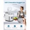 image:imageCOWSAR Nugget Ice Makers Countertop Soft Chewable Crushed Ice Maker Machine Portable Pebble Ice Maker Countertop 34LbsDay SelfCleaning OneButton Operation Ice Machine for Home Kitchen Party