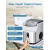 image:imageCOWSAR Nugget Ice Makers Countertop Soft Chewable Crushed Ice Maker Machine Portable Pebble Ice Maker Countertop 34LbsDay SelfCleaning OneButton Operation Ice Machine for Home Kitchen Party