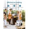 image:imageCOWSAR Nugget Ice Makers Countertop Soft Chewable Crushed Ice Maker Machine Portable Pebble Ice Maker Countertop 34LbsDay SelfCleaning OneButton Operation Ice Machine for Home Kitchen Party