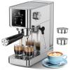 image:imageCOWSAR 20 Bar Espresso MachineStainlessSteel Expresso Coffee Machines with LED DisplaySteam Milk FrotherCappuccino amp Latte amp Espresso makerCompact Coffee Machines for Home