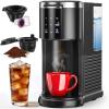 image:imageCOWSAR Commercial Single Serve Coffee Maker K Cup Coffee Brewer for Capsule and Ground Coffee Capsule Coffee Machine with 40 Oz Water Tank InstantHeat 5 Brew Sizes Up To 14 Oz Satin BlackSatin Black