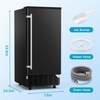 image:imageCOWSAR Commercial Cube Ice Maker Freestanding Ice Machine 80lbs24H 40 Ice CubesCycle Reversible Door 24H Timer amp SelfCleaning Under Counter Ice Cube Machine for BarCafeHome80Lbs24H Insulated Door BLACK