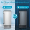 image:imageCOWSAR Commercial Cube Ice Maker Freestanding Ice Machine 80lbs24H 40 Ice CubesCycle Reversible Door 24H Timer amp SelfCleaning Under Counter Ice Cube Machine for BarCafeHome80Lbs24H Insulated Door