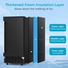 image:imageCOWSAR Commercial Cube Ice Maker Freestanding Ice Machine 80lbs24H 40 Ice CubesCycle Reversible Door 24H Timer amp SelfCleaning Under Counter Ice Cube Machine for BarCafeHome80Lbs24H Insulated Door BLACK