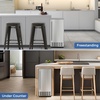 image:imageCOWSAR Commercial Cube Ice Maker Freestanding Ice Machine 80lbs24H 40 Ice CubesCycle Reversible Door 24H Timer amp SelfCleaning Under Counter Ice Cube Machine for BarCafeHome68Lbs24H