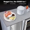 image:imageCOWSAR Commercial Ice Maker Machine Nugget Ice 66lbs24H Stainless Steel Under Counter Ice Maker SelfCleanamp24H Timer Commercial Nugget Ice Machine with LCD Display Ideal for BarCafeRestaurant