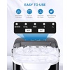 image:imageCOWSAR Ice Maker Countertop Portable Ice Machine with SelfCleaning 265lbs24Hrs 9 Bullet Ice Cubes in 6 Mins Ice Basket and Scoop Ideal for Home Kitchen Bar CampingDark Black