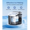 image:imageCOWSAR Ice Maker Countertop Portable Ice Machine with SelfCleaning 265lbs24Hrs 9 Bullet Ice Cubes in 6 Mins Ice Basket and Scoop Ideal for Home Kitchen Bar CampingBlack