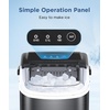 image:imageCOWSAR Ice Maker Countertop Portable Ice Machine with SelfCleaning 265lbs24Hrs 9 Bullet Ice Cubes in 6 Mins Ice Basket and Scoop Ideal for Home Kitchen Bar CampingBlack
