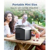 image:imageCOWSAR Ice Maker Countertop Portable Ice Machine with SelfCleaning 265lbs24Hrs 9 Bullet Ice Cubes in 6 Mins Ice Basket and Scoop Ideal for Home Kitchen Bar CampingBlack