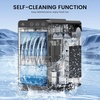image:imageCOWSAR Ice Maker Countertop Portable Ice Machine with SelfCleaning 26Lbs24Hrs 8 Bullet Ice in 6 Mins with 2 Sizes Scoop amp Basket Quiet Compact Ice Makers Countertop for HomeKitchenCampingDark Black