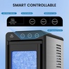 image:imageCOWSAR Ice Maker Countertop Portable Ice Machine with SelfCleaning 26Lbs24Hrs 8 Bullet Ice in 6 Mins with 2 Sizes Scoop amp Basket Quiet Compact Ice Makers Countertop for HomeKitchenCampingDark Black