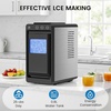 image:imageCOWSAR Ice Maker Countertop Portable Ice Machine with SelfCleaning 26Lbs24Hrs 8 Bullet Ice in 6 Mins with 2 Sizes Scoop amp Basket Quiet Compact Ice Makers Countertop for HomeKitchenCampingDark Black