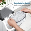 image:imageCOWSAR Nugget Ice Makers Countertop Soft Chewable Pellet Ice Machine with AutoCleaning Function 34Lbs24H Portable Ice Makers for Kitchen Office HomeSilverStainless Steel Silver
