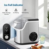 image:imageCOWSAR Nugget Ice Makers Countertop Soft Chewable Pellet Ice Machine with AutoCleaning Function 34Lbs24H Portable Ice Makers for Kitchen Office HomeSilverStainless Steel Silver