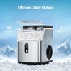 image:imageCOWSAR Nugget Ice Makers Countertop Soft Chewable Pellet Ice Machine with AutoCleaning Function 34Lbs24H Portable Ice Makers for Kitchen Office HomeSilverStainless Steel Silver