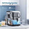 image:imageCOWSAR Nugget Ice Makers Countertop Soft Chewable Pellet Ice Machine with AutoCleaning Function 34Lbs24H Portable Ice Makers for Kitchen Office HomeSilverStainless Steel Silver