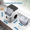image:imageCOWSAR Nugget Ice Makers Countertop Soft Chewable Pellet Ice Machine with AutoCleaning Function 34Lbs24H Portable Ice Makers for Kitchen Office HomeSilverStainless Steel Silver