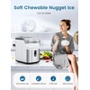 image:imageCOWSAR Nugget Ice Makers Countertop Soft Chewable Pellet Ice Machine with AutoCleaning Function 34Lbs24H Portable Ice Makers for Kitchen Office HomeSilverStainless Steel Silver