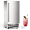 image:imageCOWSAR Commercial Cube Ice Maker Freestanding Ice Machine 80lbs24H 40 Ice CubesCycle Reversible Door 24H Timer amp SelfCleaning Under Counter Ice Cube Machine for BarCafeHome68Lbs24H
