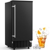 image:imageCOWSAR Commercial Cube Ice Maker Freestanding Ice Machine 80lbs24H 40 Ice CubesCycle Reversible Door 24H Timer amp SelfCleaning Under Counter Ice Cube Machine for BarCafeHome80Lbs24H Insulated Door BLACK