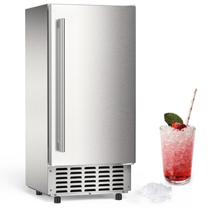 image:imageCOWSAR Commercial Cube Ice Maker Freestanding Ice Machine 80lbs24H 40 Ice CubesCycle Reversible Door 24H Timer amp SelfCleaning Under Counter Ice Cube Machine for BarCafeHome68Lbs24H